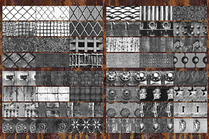 100 Rust Texture Brushes