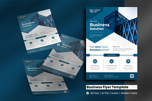 Business Hexa Flyer Template