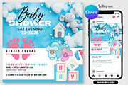 7 Baby Shower Flyer Bulndle | Canva, a Graphic by graphicforest (Thumbnail 2 of 9)