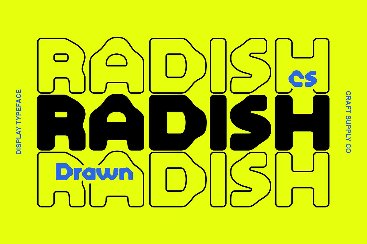 CS Radish Drawn, a Sans Serif Font by Craft Supply Co. (Photo 1 of 8)