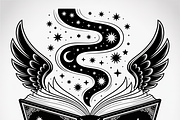 silhouette of a witch’s spellbook, an Illustration by Amazin_art (Thumbnail 10 of 20)