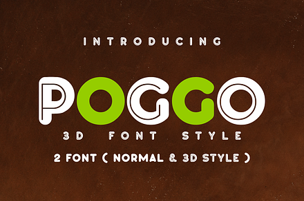 Poggo Rounded & 3D Style, a Sans Serif Font by Monoletter Studio