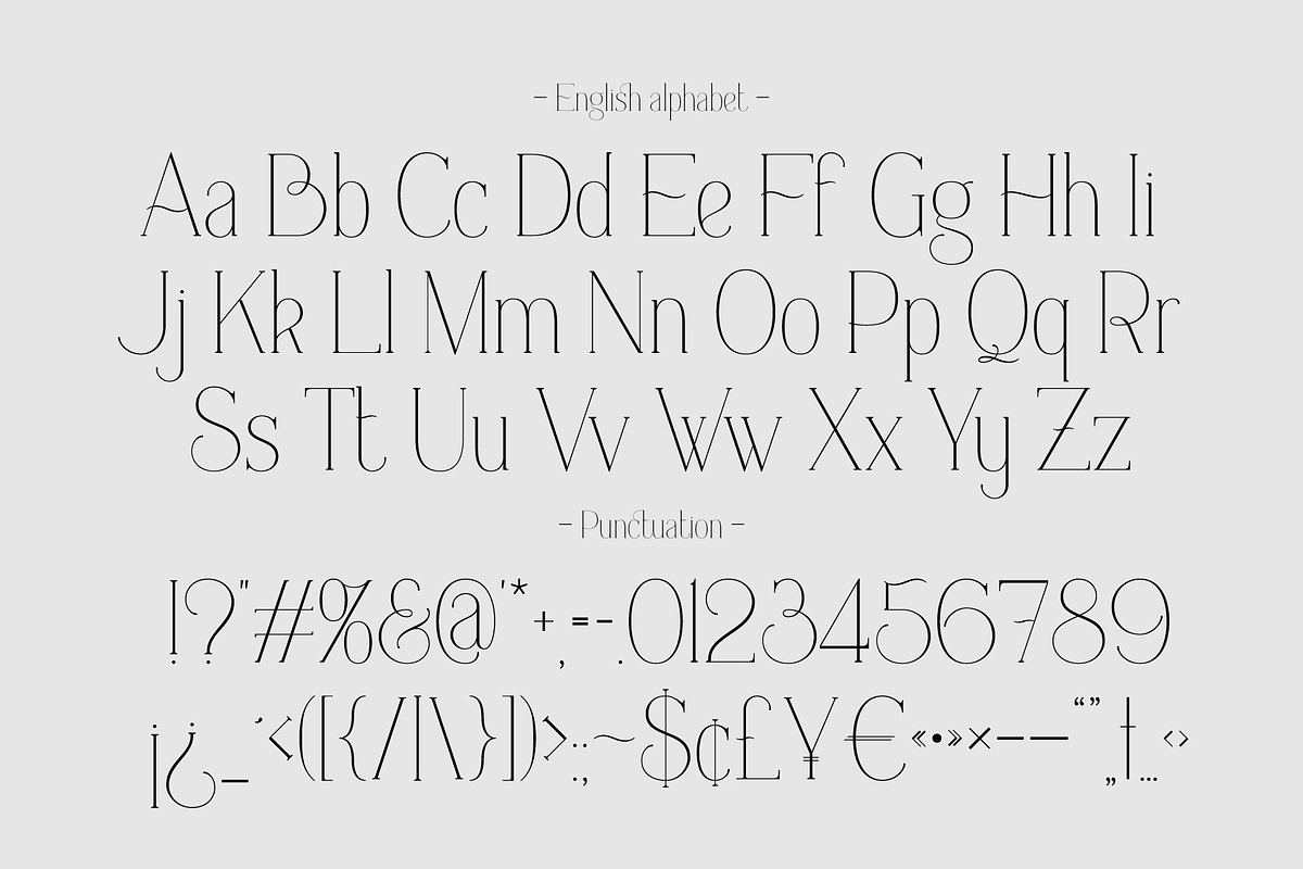 Everleigh Serif font preview 6