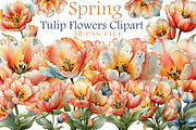 Spring Tulip Flowers Clipart, an Illustration by Libby Wishes (Thumbnail 1 of 6)