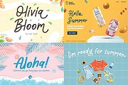 The Summer Vibes Font Bundles, a Sans Serif Font by Attype (Thumbnail 3 of 16)