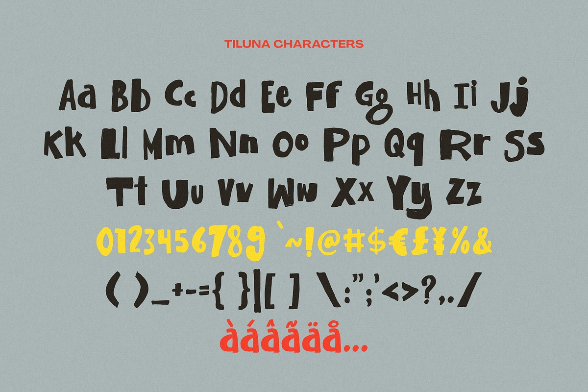 Tiluna – Handmade Display Font, a Handwritten Font by Get Studio (Photo 10 of 10)