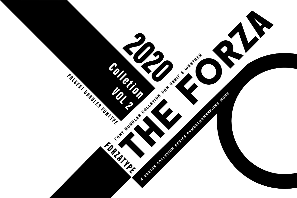 The Forza Bundle font sanserif, a Sans Serif Font by ForzaType (Photo 1 of 13)