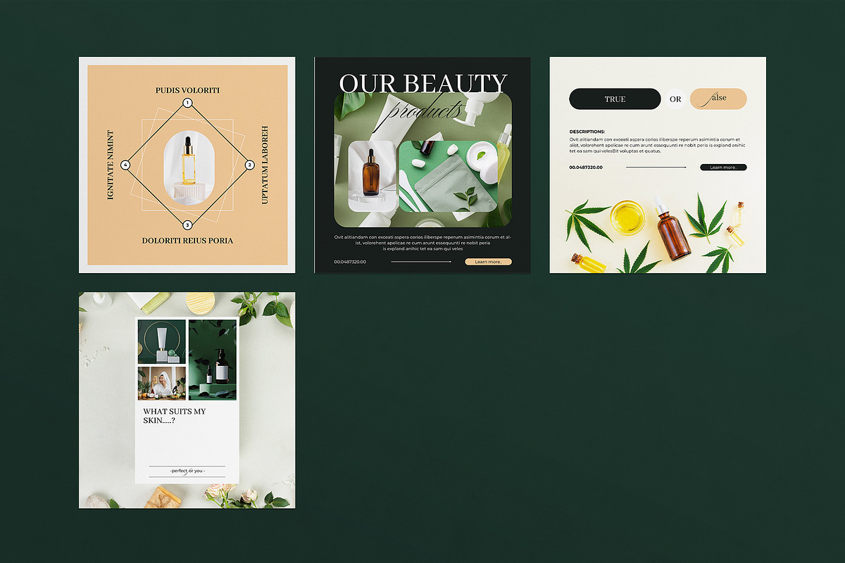 Skin Care Social Media Post Template, a Social Media Template by E-Type (Photo 5 of 5)
