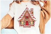 Christmas Gingerbread House Cliparts, a Seasonal Illustration by Ink Gallery (Thumbnail 9 of 13)