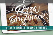 Pizza Handlettering Brushpack, a Brush Add-On by Studio FabianFischer (Thumbnail 1 of 5)
