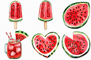 Watercolor Watermelon Clipart, an Illustration by Libby Wishes (Thumbnail 4 of 7)