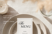 Neutral 4x9.25 Menu Mockup, a Product Mockup by Serenefeeling (Thumbnail 3 of 6)
