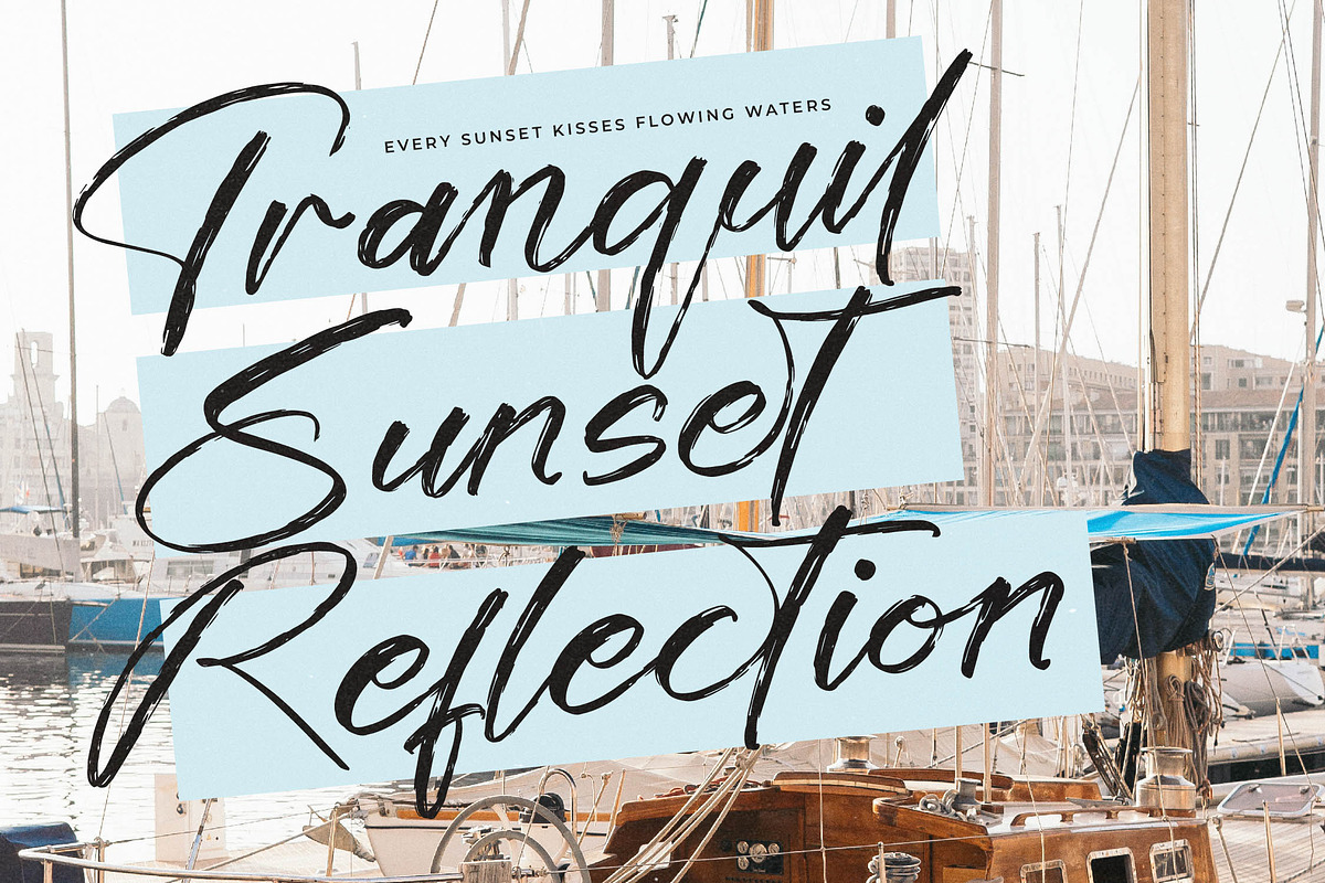 Italian Tempesta Handbrush Script, a Script Font by stylishtype.co (Photo 9 of 15)