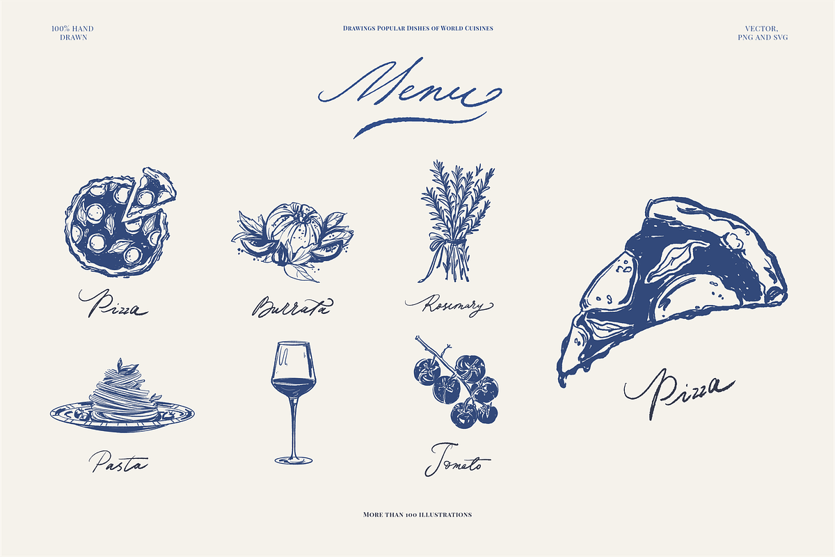 Hand Drawn Food & Menu Illustration, a Food Illustration by Summer Nightingale Art (Photo 9 of 16)