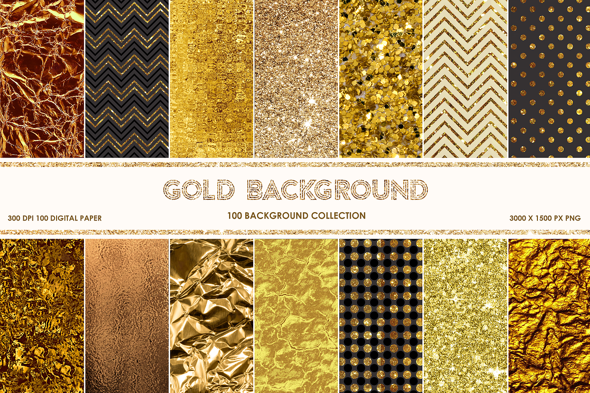 125 Luxury Gold Textures - Volume 1, a Texture Graphic by Nikolozgraphic (Photo 1 of 9)