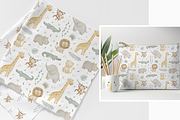 Jungle Safari Animals Watercolor Set, a Pattern Graphic by tetiartline (Thumbnail 5 of 10)