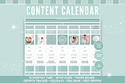 Content Calendar Google Sheets, a Marketing Template by SunshineStudioBoutique (Thumbnail 1 of 9)