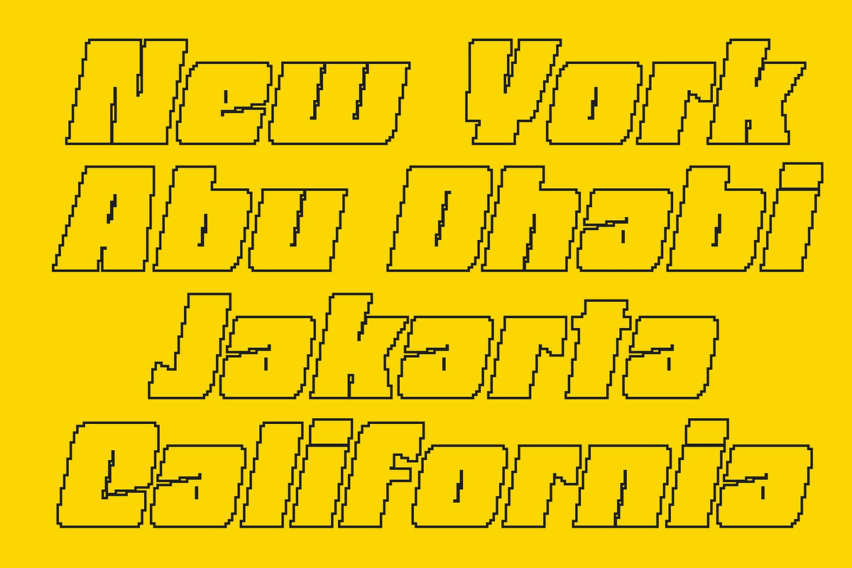 CS Matbold Pixel, a Sans Serif Font by Craft Supply Co. (Photo 6 of 8)