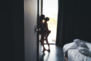 Couple containing home, embracing, and excitement