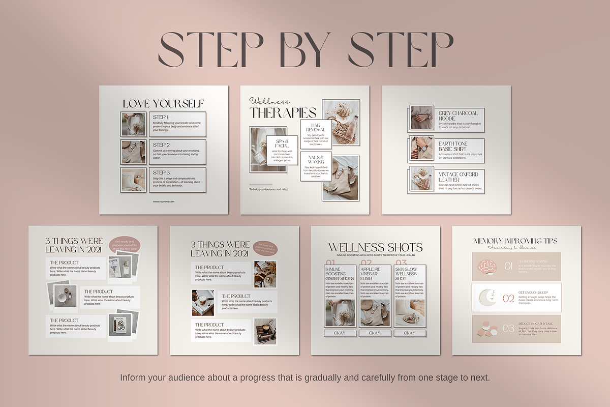 Instagram Wellness for Coach CANVA, a Social Media Template by Analogi Studio (Photo 7 of 26)