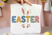 Easter Bunny, Faux Yarn Easter PNG, an Illustration by DreamArtGraphic (Thumbnail 4 of 4)