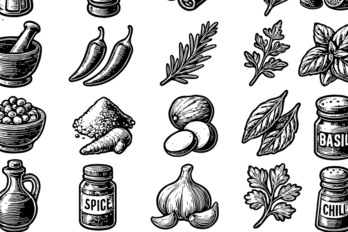 Spices & Herbs Set, an Object Graphic by RT Studio (Photo 4 of 4)