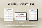Editable Sales Printable Tracker, a Templates & Theme by Snapybiz (Thumbnail 2 of 6)