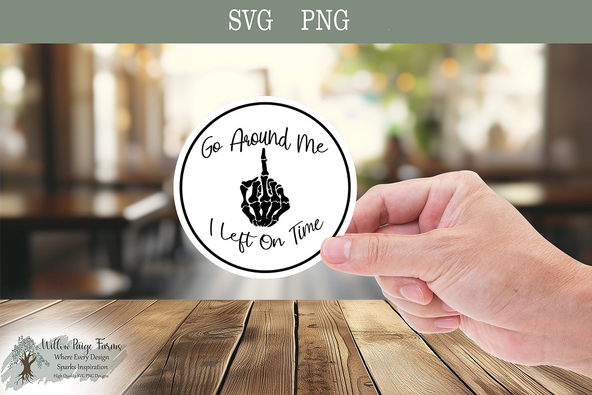 Funny Car Sticker Go Around Svg Png, an Object Illustration by Willow Paige Farms (Photo 4 of 4)
