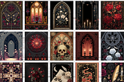 Gothic Floral Book Cover Asset Pack, a Brochure Template by LA Design (Thumbnail 2 of 10)