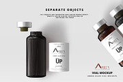 Amber Glass Vial Mockup, a Packaging Mockup by pmvch (Thumbnail 10 of 11)