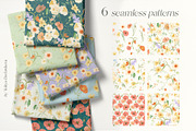 Wildflower garden retro flowers, a Decorative Illustration by Yuliya Derbisheva (Thumbnail 9 of 12)