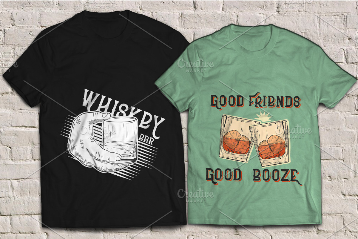Whiskey bar font + 6 illustrations, a Font by Heather_insane (Photo 6 of 7)