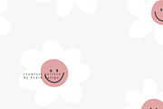PATTERN SMILE FLOWER / vector & png, a Pattern Graphic by KruthDesign (Thumbnail 7 of 8)