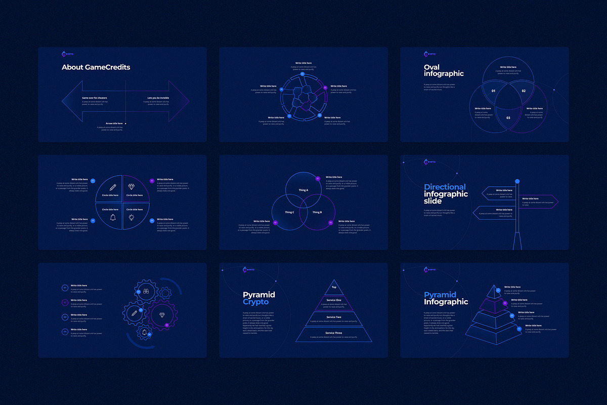 CRYPTO Keynote Template, a Presentation Template by ShapeSlide (Photo 8 of 17)
