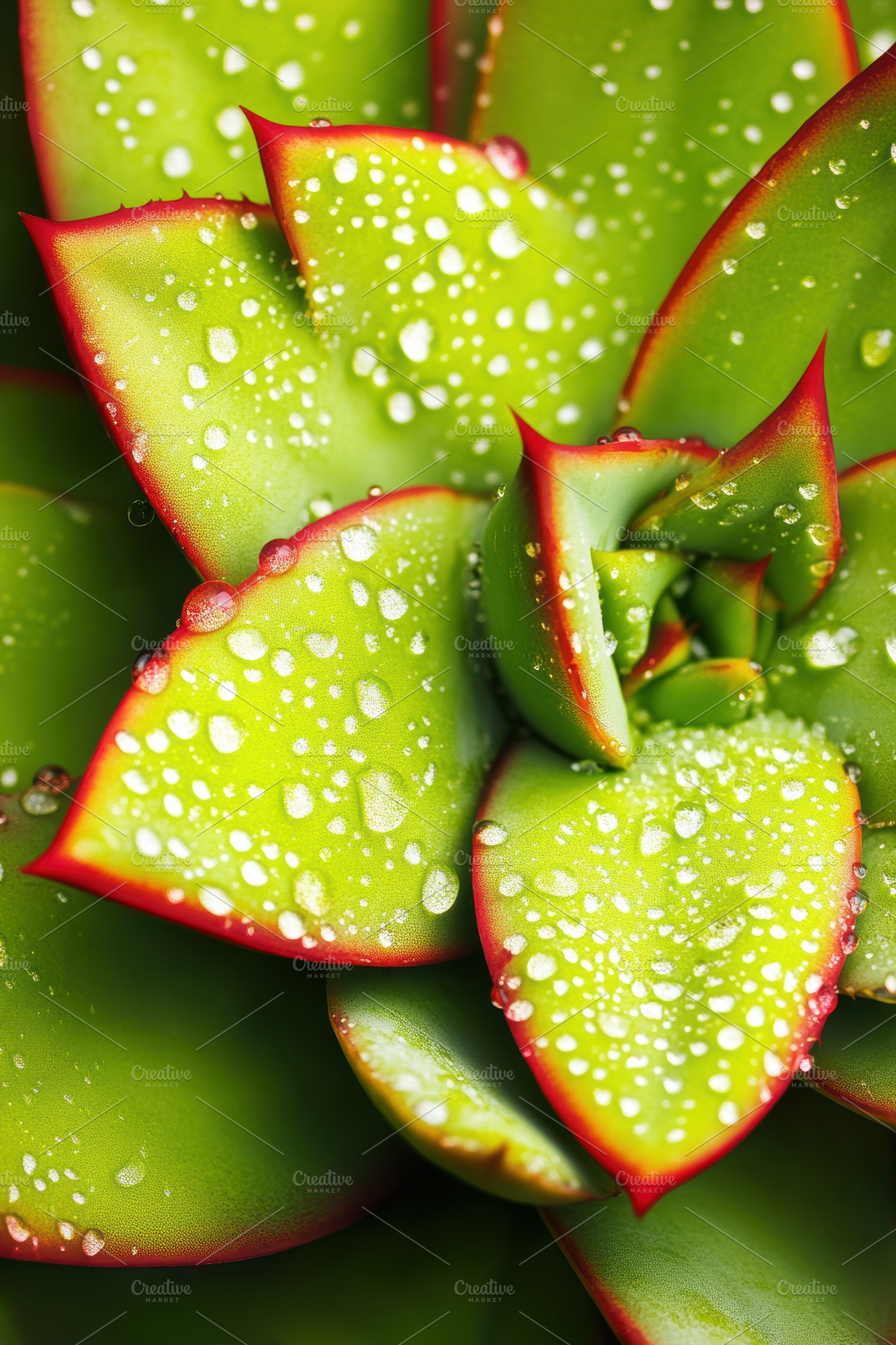 Close up Vibrant Agave Leaves, a Nature Photo by Virgo Studio