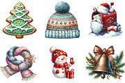 Christmas Winter Clipart, an Illustration by DreamArtGraphic (Thumbnail 6 of 6)