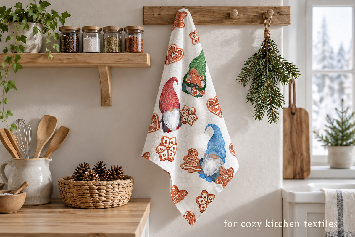 Watercolor Christmas Wreath Creator, a Seasonal Illustration by Where summer is (Photo 7 of 13)