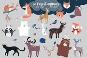 Forest Friends Graphic Pack, an Animal Illustration by 2dvillShop (Thumbnail 2 of 10)