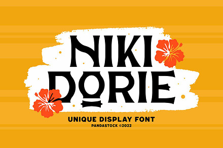 Niki Dorie Modern Display Fonts, a Font by Imoodev