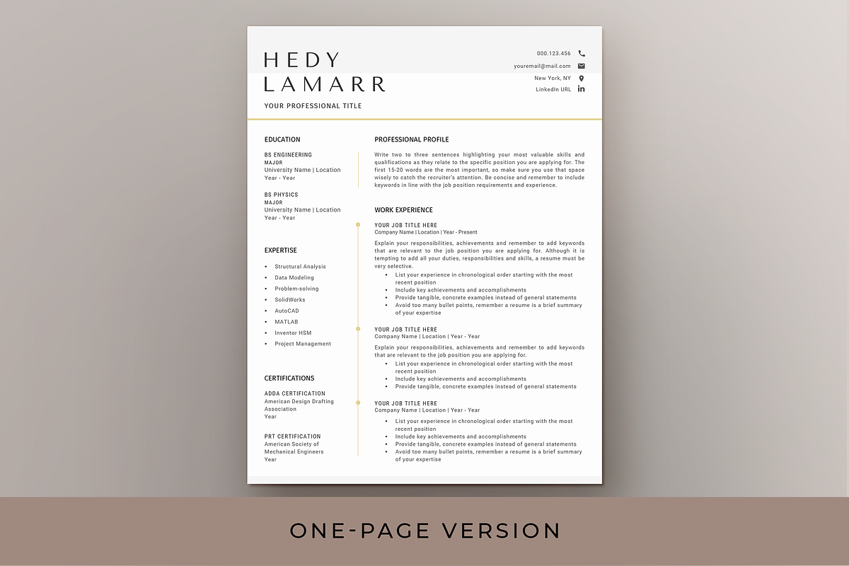 Engineer Resume & Cover Letter -Word, a Resume Template by Resume Bureau (Photo 2 of 5)