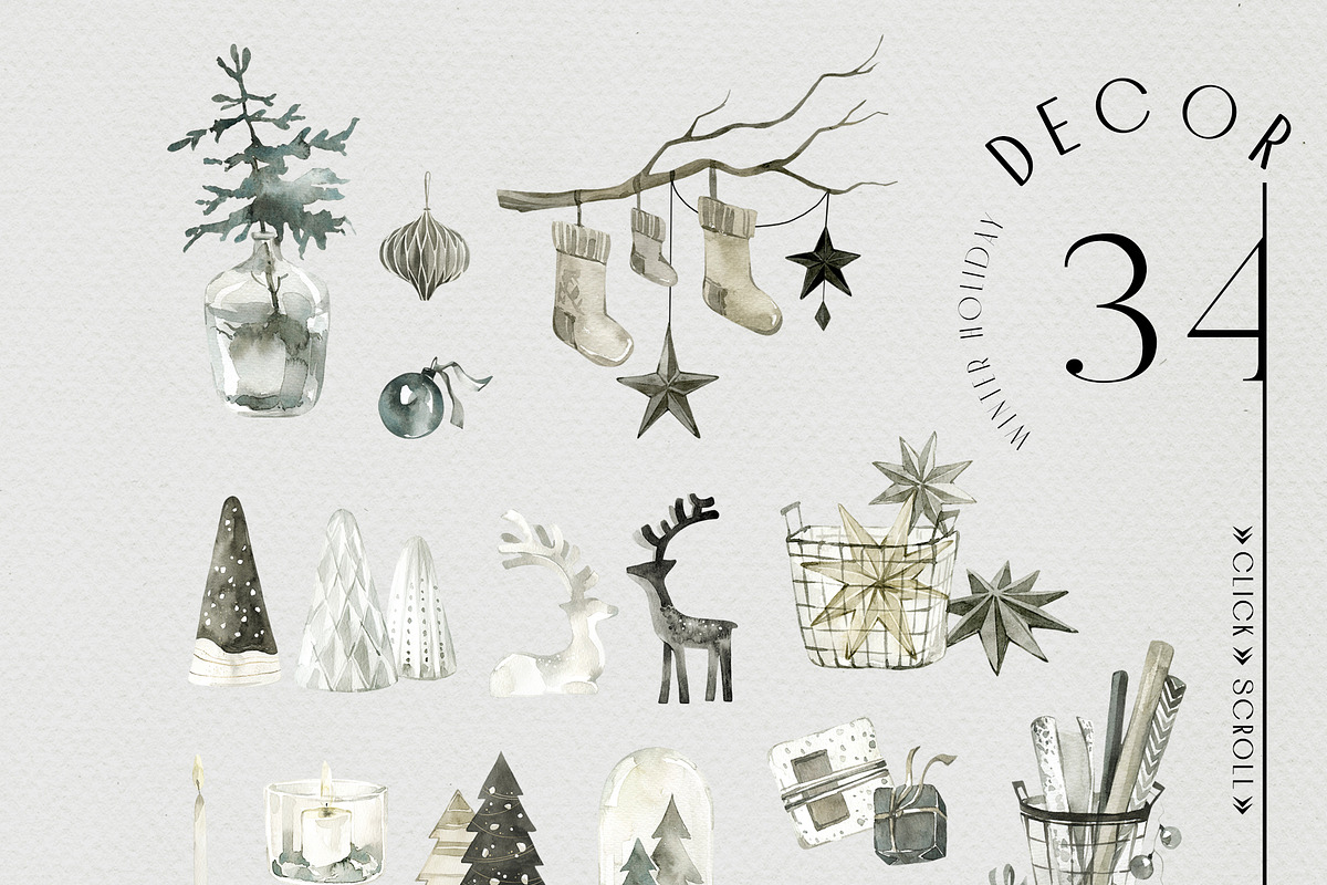 WINTER MOOD Seasonal collection, a Seasonal Illustration by Anastezia Luneva (Photo 7 of 16)
