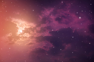 night sky with stars.