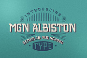 MGN Albiston, a Slab Serif Font by Morgana Studio (Thumbnail 1 of 7)