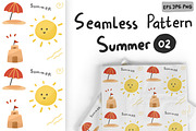 Summer seamless pattern Vol 02, a Pattern Graphic by RizkaNurfazrina (Thumbnail 1 of 7)