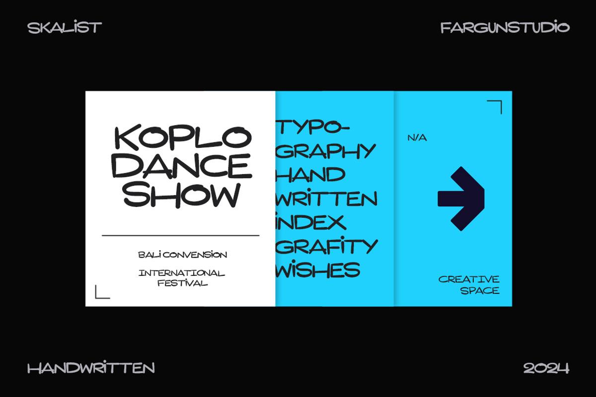Skalist, a Handwritten Font by Fargun Studio (Photo 3 of 10)