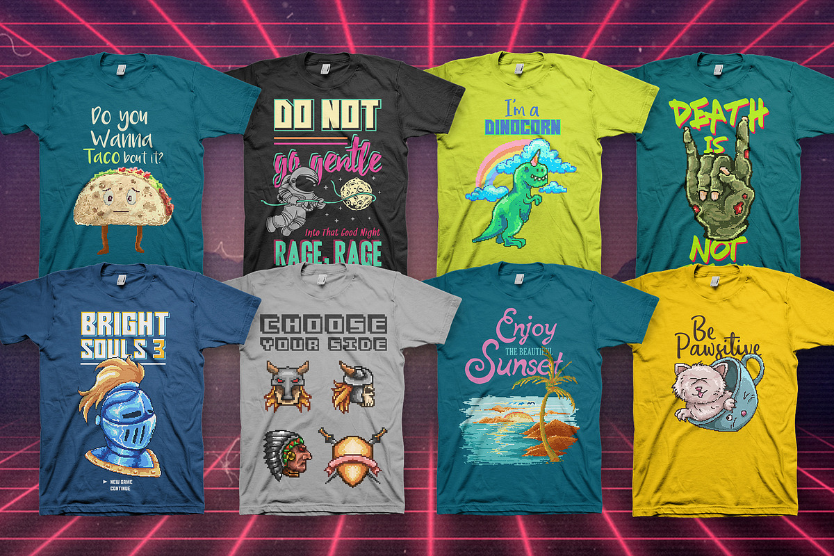 Back To Retro 100 T-Shirt Designs, an Illustration by TSV Art Collective (Photo 6 of 14)