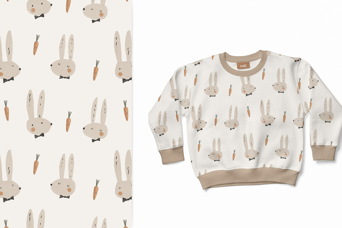 Mr. Rabbit, a Pattern Graphic by Olena Kuznietsova (Photo 5 of 11)