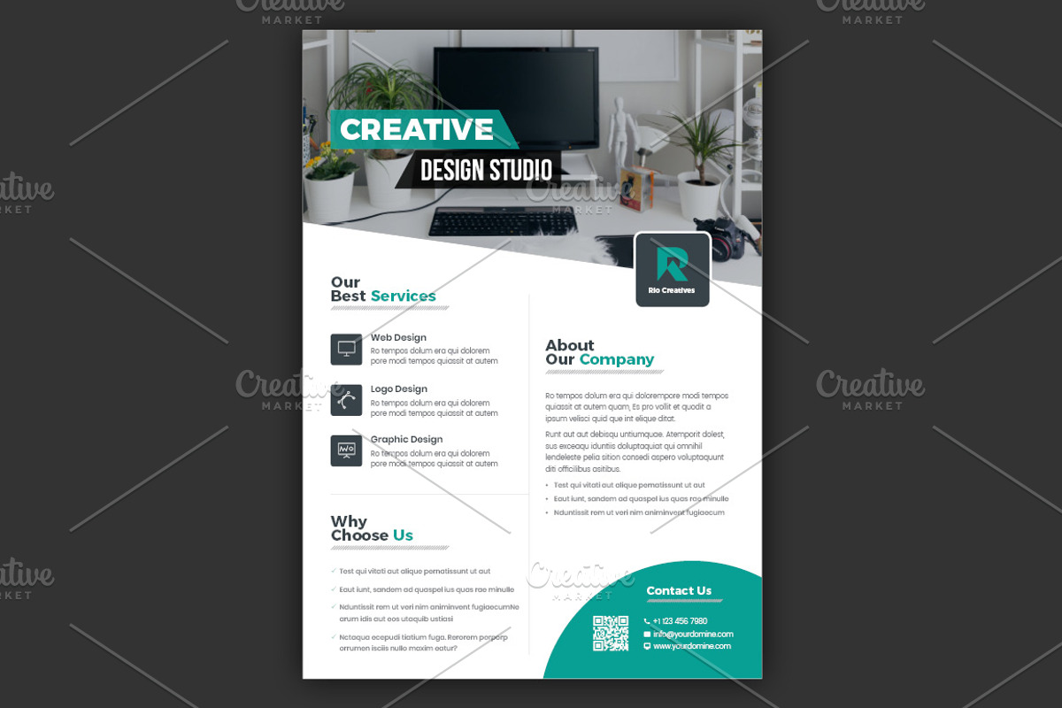 Business Flyer Template, a Flyer Template by Advaita Printables (Photo 4 of 4)