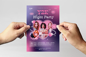 Y2K Party Flyer Template