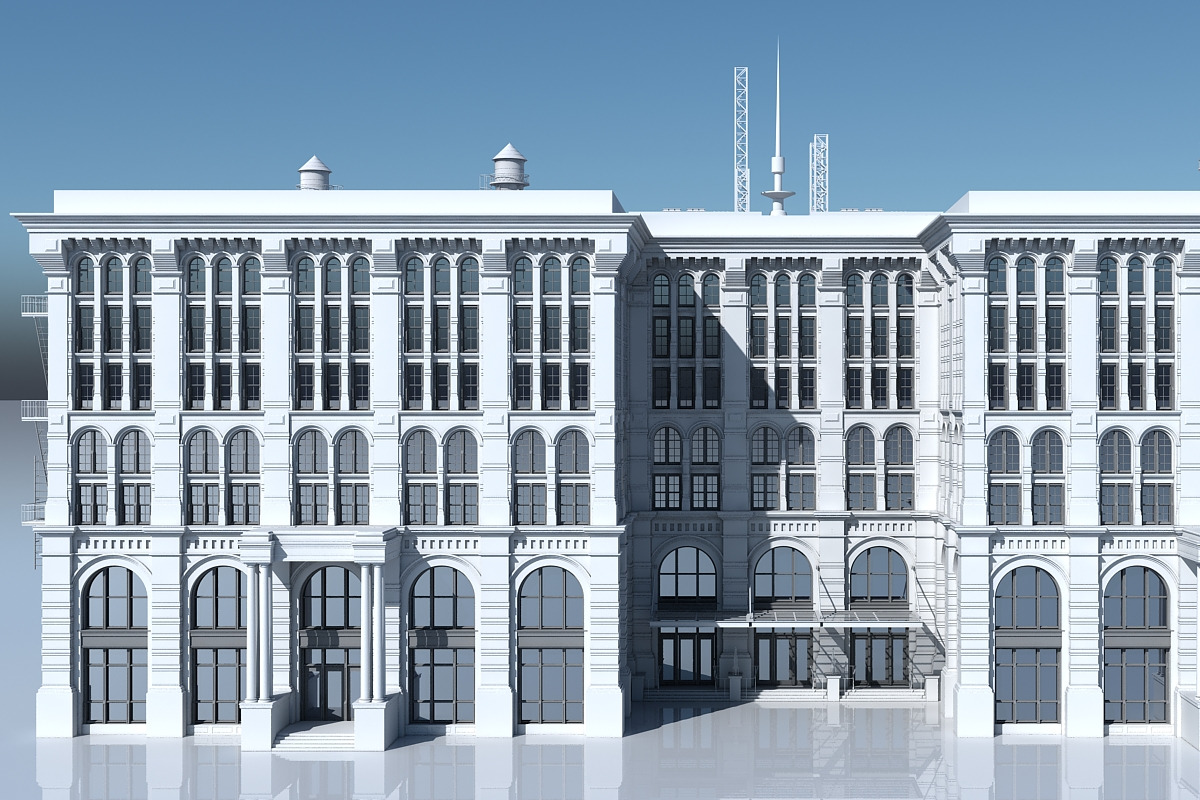 Commercial Building Facade 21, an Architecture 3D Model by Giimann (Photo 12 of 15)